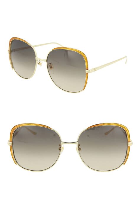 Gucci 58mm Square Sunglasses 